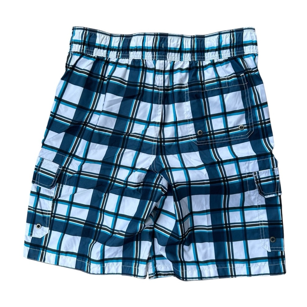 Merona Men’s Cargo Swimming Plaid Trunks Size M - Picture 2 of 6